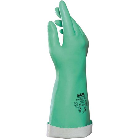 MAPA AK22 Stanslov Knit-Lined Nitrile Gloves, 14in L, Med Weight, Size 8 34381048